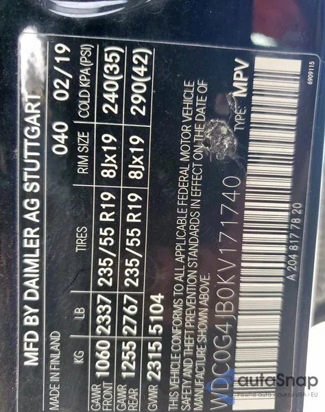 WDC0G4JB0KV171740